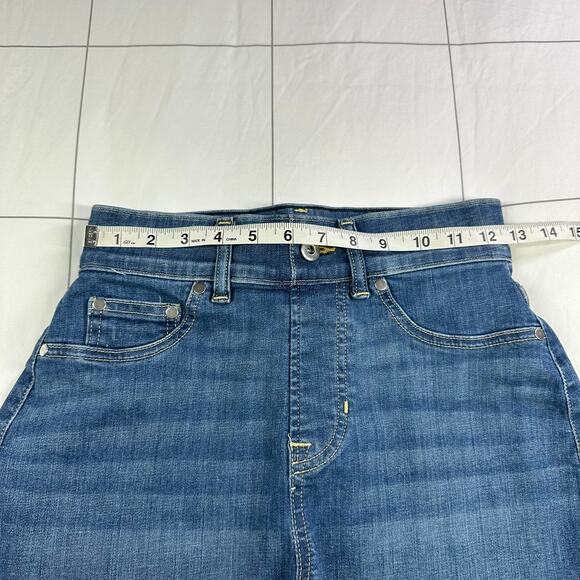 Spanx Shorts Womens XS Blue Vintage Indigo Jean Shaping Denim High Rise Stretch - Picture 7 of 12